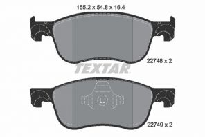 Textar 2274801 - Brzdové platničky -