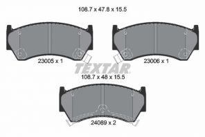 Textar 2300501 - Brzdové platničky -