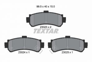 Textar 2302301 - Brzdové platničky -