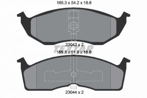 Textar 2304301 - Brzdové platničky -