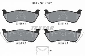 Textar 2318902 - Brzdové platničky -