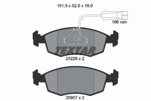 Textar 2322702 - Brzdové platničky -