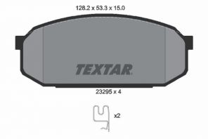 Textar 2329501 - Brzdové platničky -