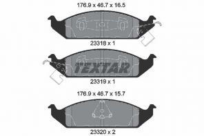 Textar 2331801 - Brzdové platničky -