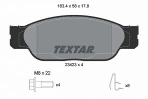 Textar 2342301 - Brzdové platničky -