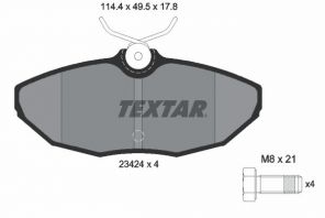 Textar 2342401 - Brzdové platničky -