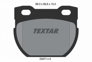 Textar 2347101 - Brzdové platničky -