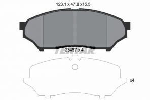 Textar 2348701 - Brzdové platničky -