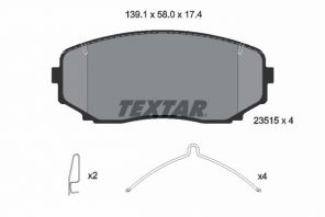 Textar 2351503 - Brzdové platničky -