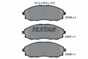 Textar 2353601 - Brzdové platničky -