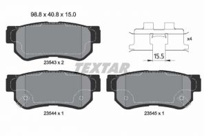 Textar 2354306 - Brzdové platničky -
