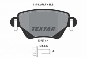 Textar 2355702 - Brzdové platničky -