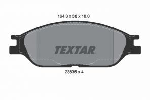 Textar 2363501 - Brzdové platničky -