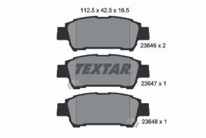 Textar 2364601 - Brzdové platničky -
