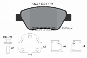 Textar 2370507 - Brzdové platničky -