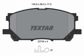 Textar 2373401 - Brzdové platničky -