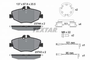 Textar 2374381 - Brzdové platničky -