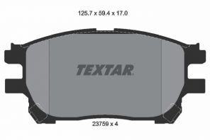 Textar 2375901 - Brzdové platničky -