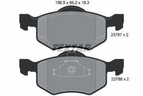 Textar 2378701 - Brzdové platničky -
