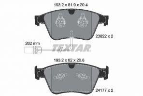 Textar 2382201 - Brzdové platničky -