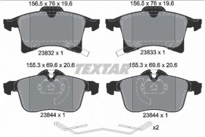 Textar 2383204 - Brzdové platničky -