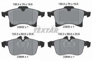 Textar 2383281 - Brzdové platničky -