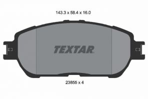 Textar 2385501 - Brzdové platničky -