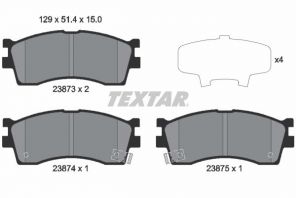Textar 2387301 - Brzdové platničky -