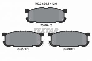 Textar 2387601 - Brzdové platničky -