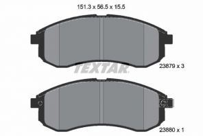 Textar 2387902 - Brzdové platničky -