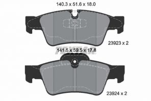 Textar 2392381 - Brzdové platničky -