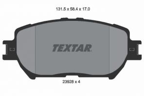 Textar 2392801 - Brzdové platničky -