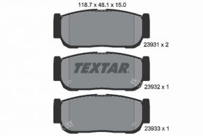 Textar 2393101 - Brzdové platničky -