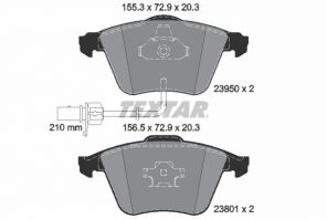 Textar 2395081 - Brzdové platničky -