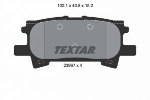 Textar 2396701 - Brzdové platničky -