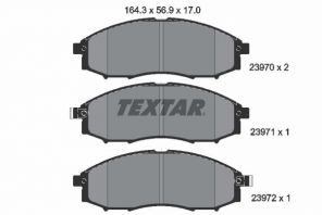 Textar 2397001 - Brzdové platničky -