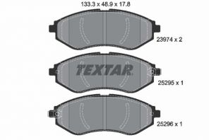 Textar 2397406 - Brzdové platničky -