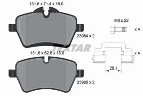 Textar 2398404 - Brzdové platničky -
