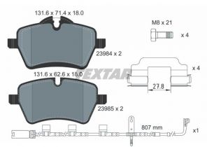 Textar 2398407 - Brzdové platničky -