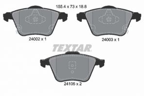 Textar 2400201 - Brzdové platničky -