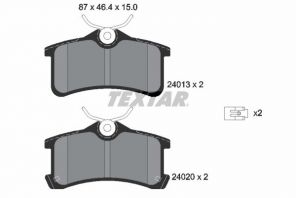 Textar 2401301 - Brzdové platničky -