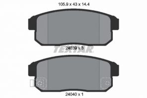 Textar 2403901 - Brzdové platničky -