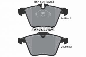 Textar 2407903 - Brzdové platničky -