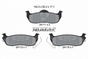Textar 2411102 - Brzdové platničky -