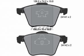 Textar 2414101 - Brzdové platničky -