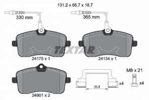 Textar 2417501 - Brzdové platničky -
