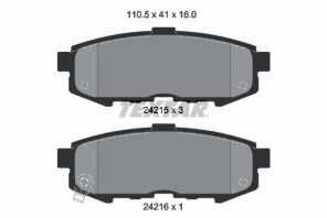 Textar 2421501 - Brzdové platničky -