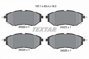 Textar 2422201 - Brzdové platničky -