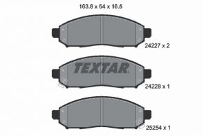 Textar 2422704 - Brzdové platničky -
