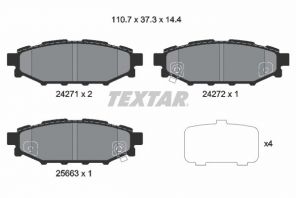 Textar 2427101 - Brzdové platničky -